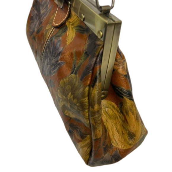 PATRICIA NASH LEATHER FERRARA SATCHEL BAG ENLIGHTENED GARDEN RETIRED FLORAL - Picture 3 of 14